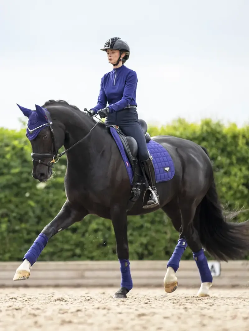 LeMieux Loire Classic Dressage Square - Ink Blue - Large-1