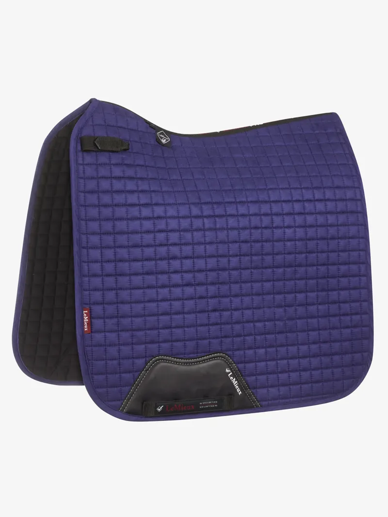 LeMieux Suede Dressage Square Saddle Pad - Ink Blue
