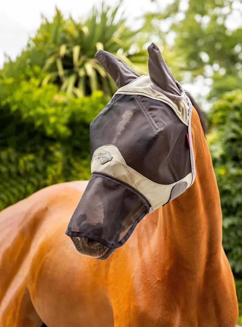 LeMieux Visor-Tek Full Fly Mask - Fern-1