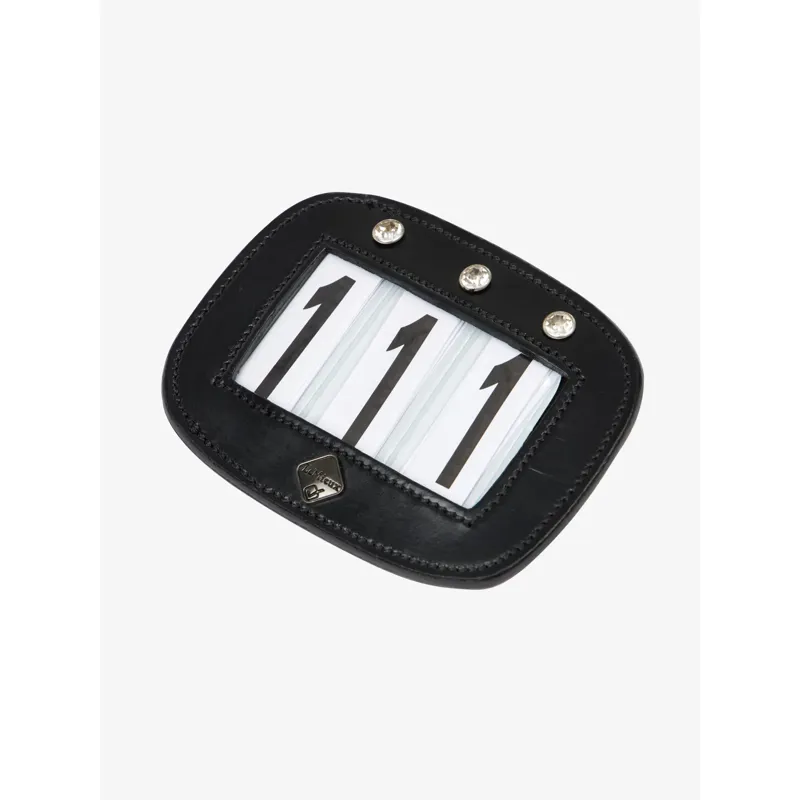 LeMieux Saddle Number Holder Diamante - Black 
