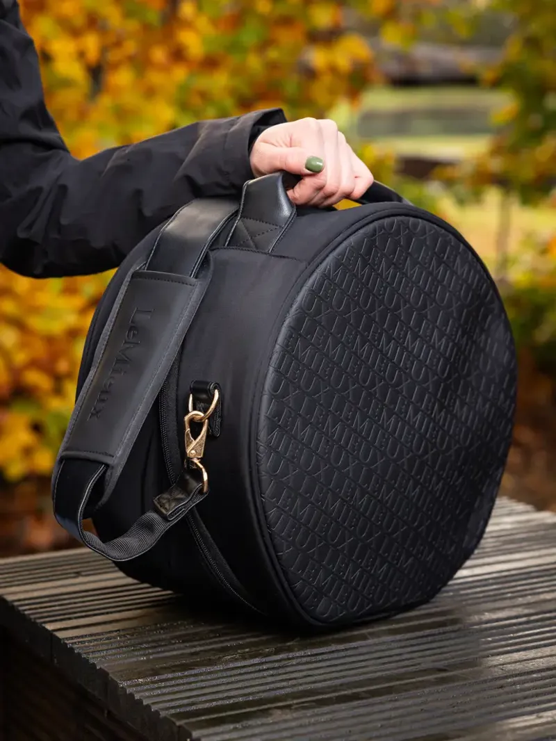 LeMieux Luxe Hat Box - Black-2