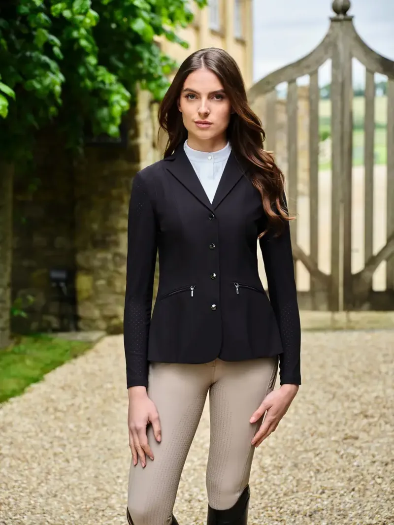 LeMieux Jessica Ladies Mesh Show Jacket - Black-2