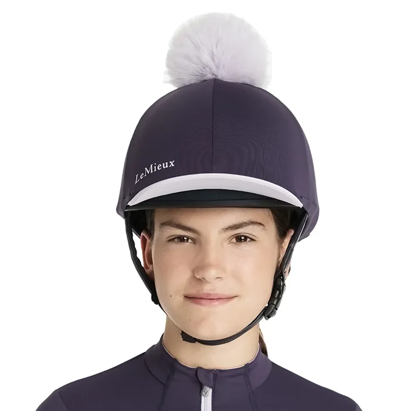 LeMieux Classique Pom Hat Silk - Juniper-1
