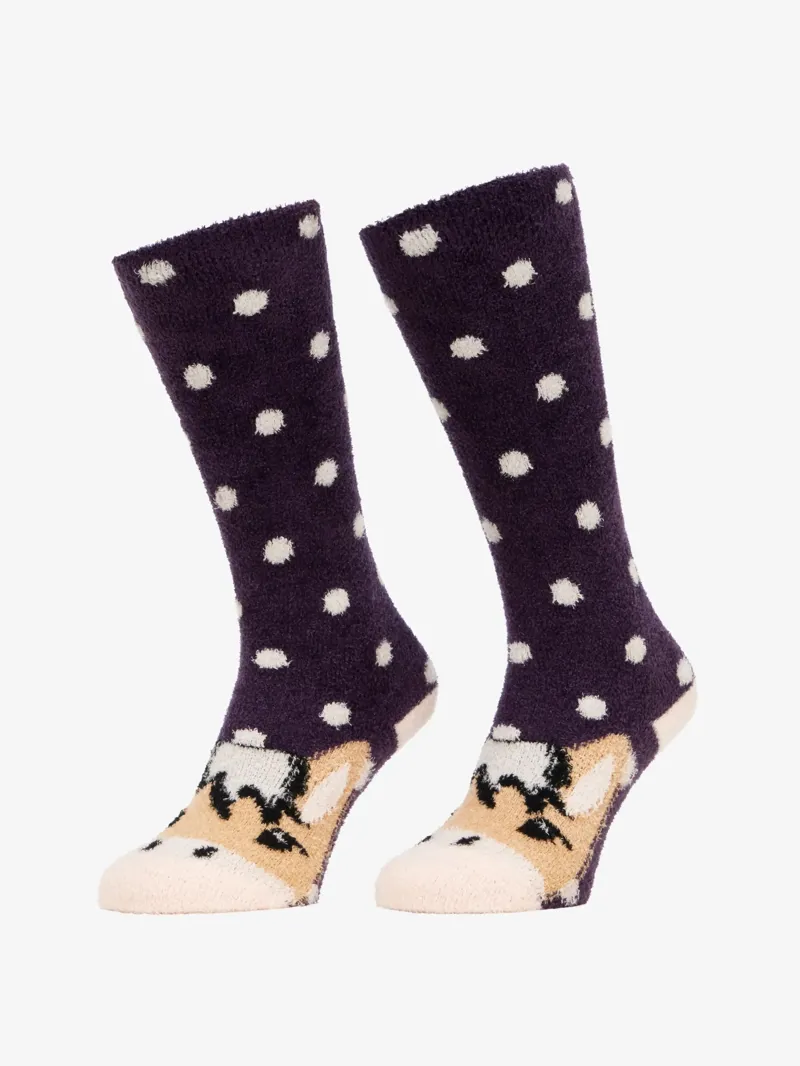 LeMieux Fluffy Character Socks - Fjord