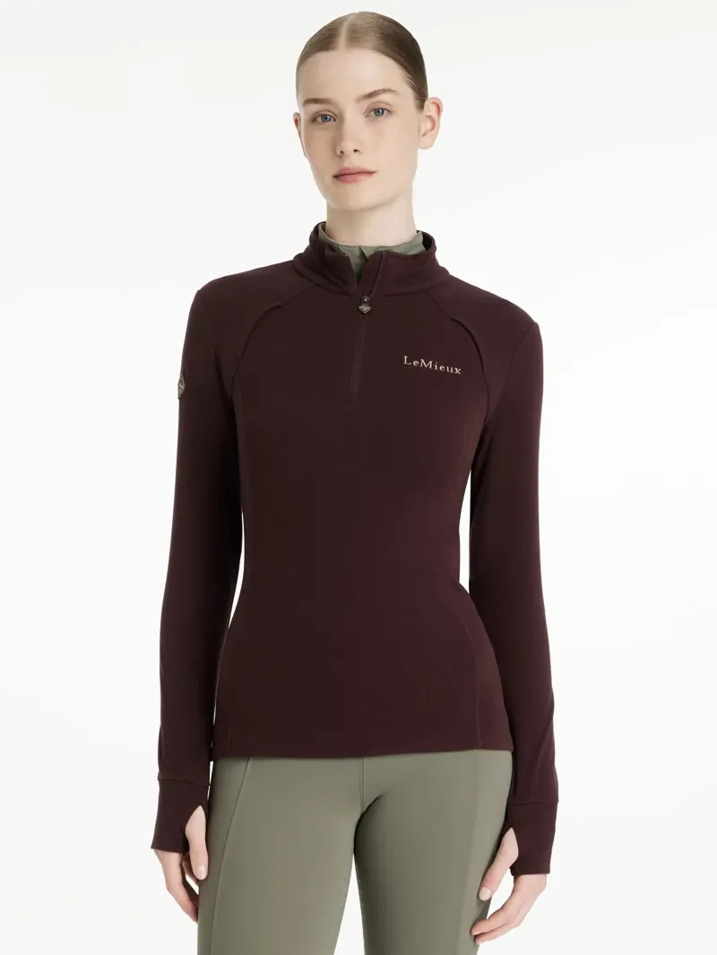 LeMieux Frances Quarter Zip Fleece - Damson