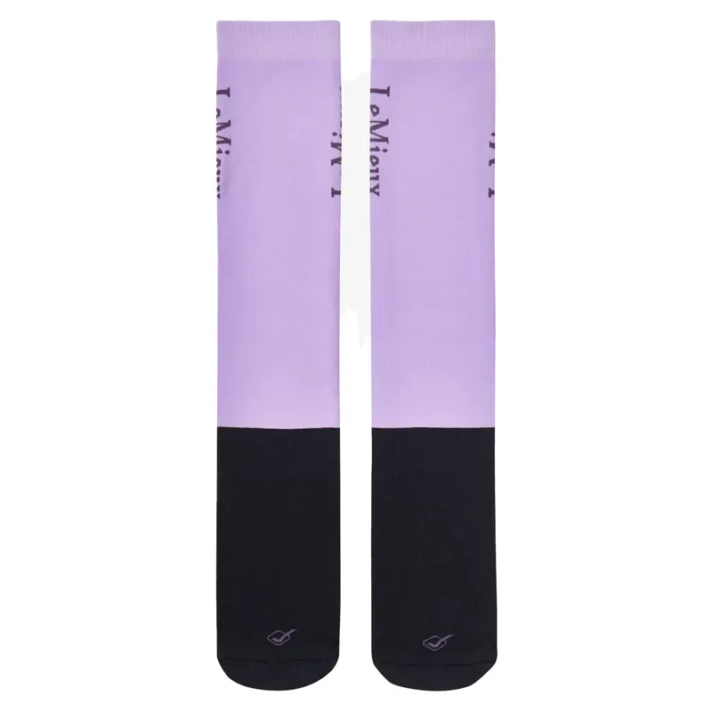 LeMieux Competition Socks 2 Pack - Lilac-1