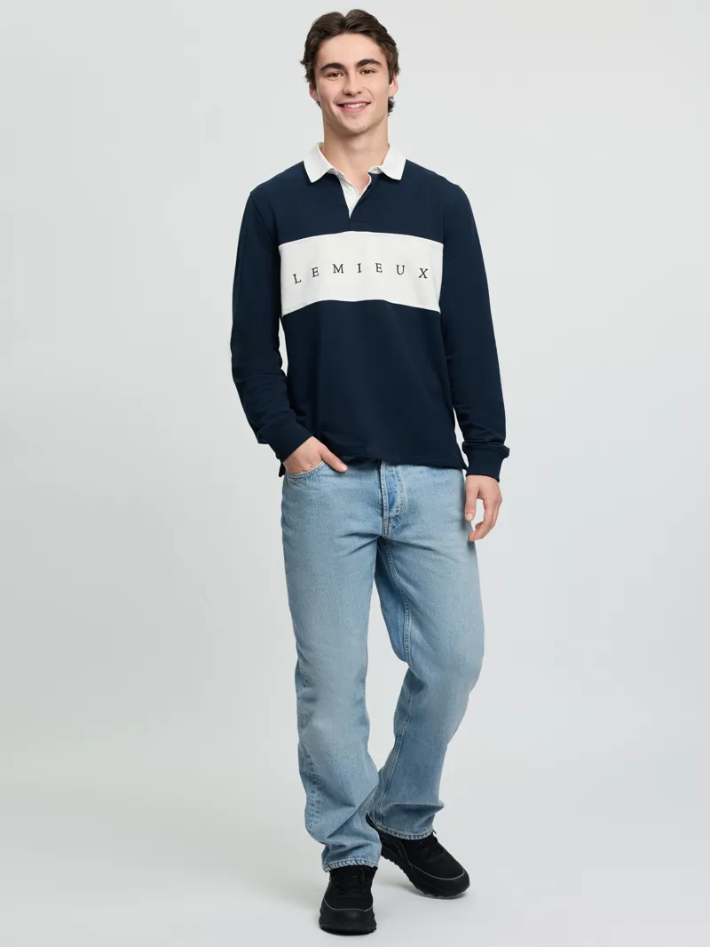LeMieux Mens Rugby Shirt - Navy