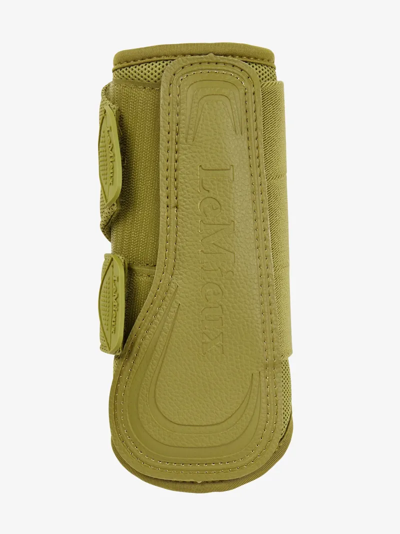 LeMieux Arika Mesh Brushing Boots - Gooseberry-1