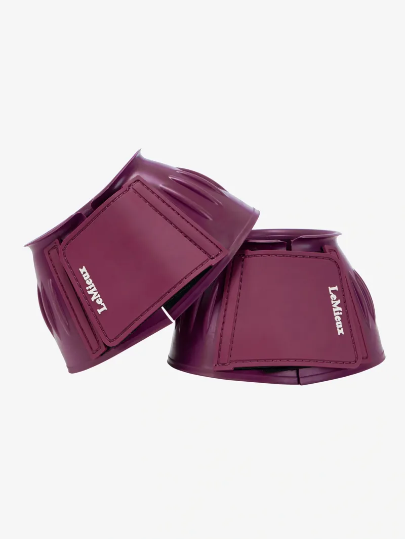 LeMieux Rubber Bell Boots - Blackberry