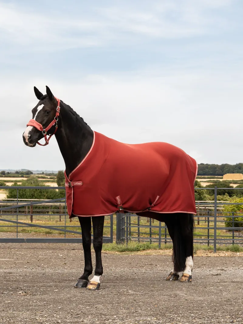 LeMieux Arika Jersey-Tek Fleece Rug - Russet-3