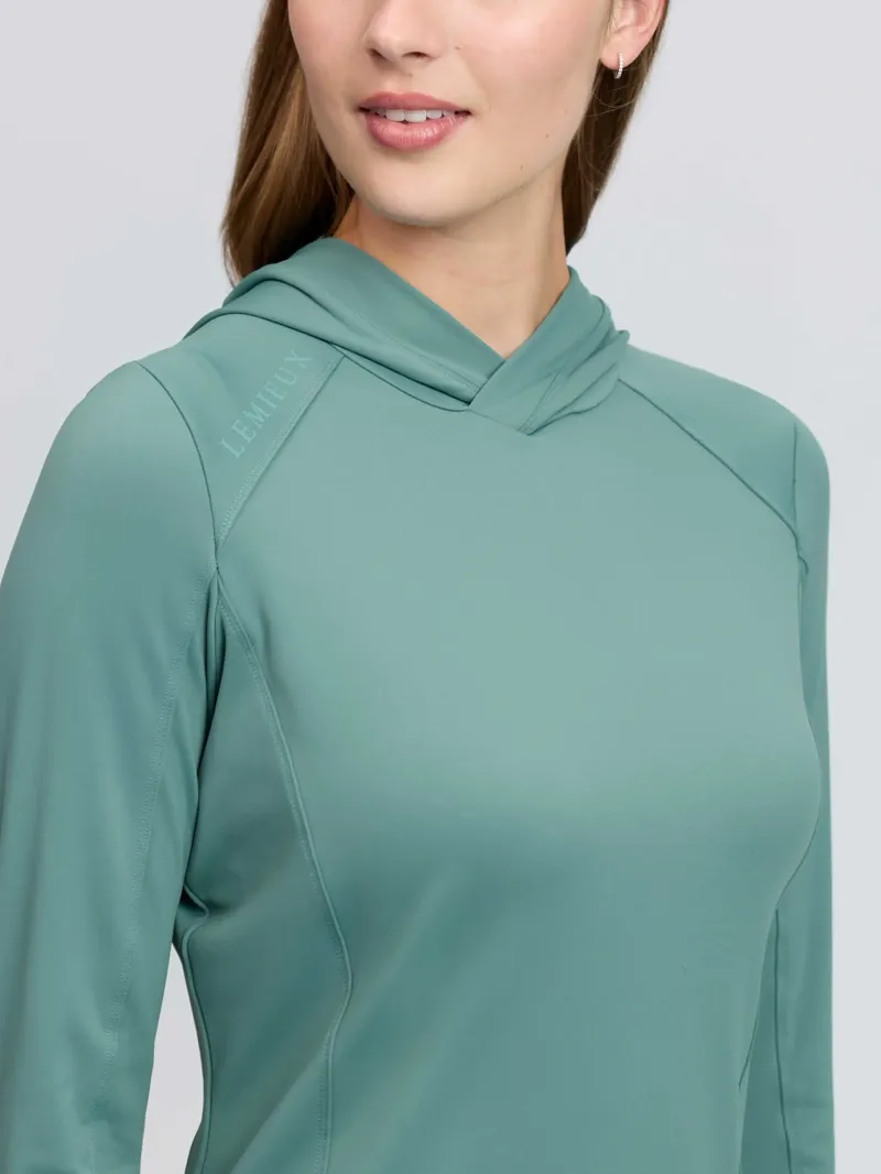 LeMieux Heidi Hooded Mid Layer - Aloe-3