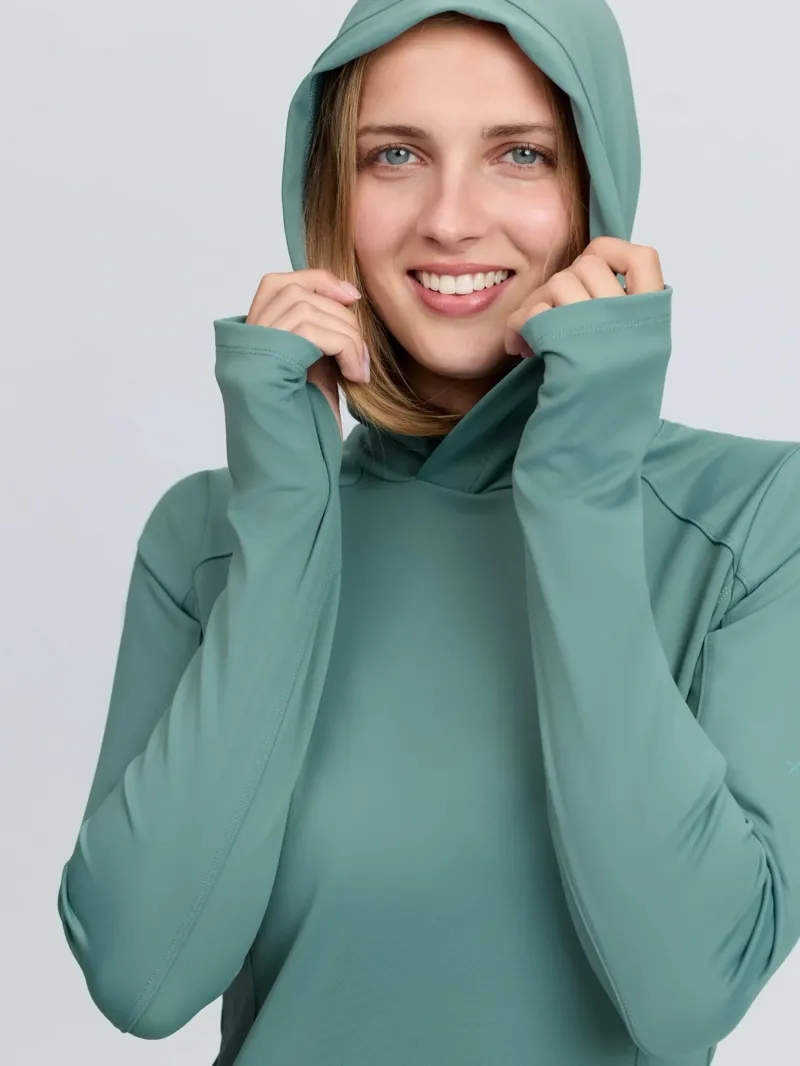 LeMieux Heidi Hooded Mid Layer - Aloe-4