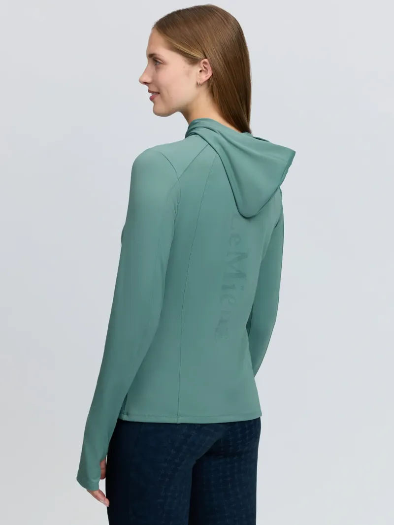 LeMieux Heidi Hooded Mid Layer - Aloe-1