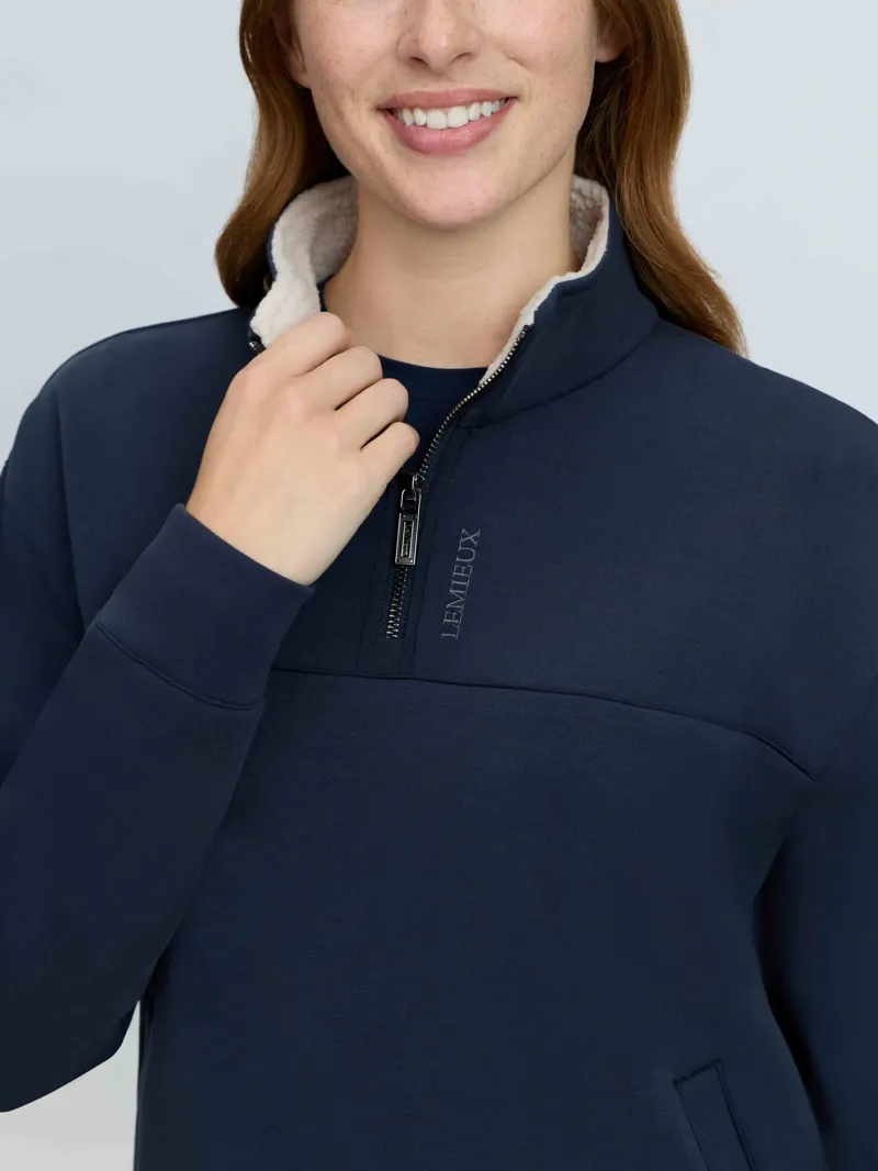 LeMieux Scarlet Quarter Zip Sweat - Navy-3