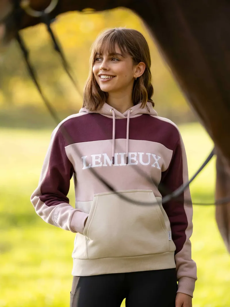 LeMieux Kadie Colour Block Hoodie - Wild Rose-4
