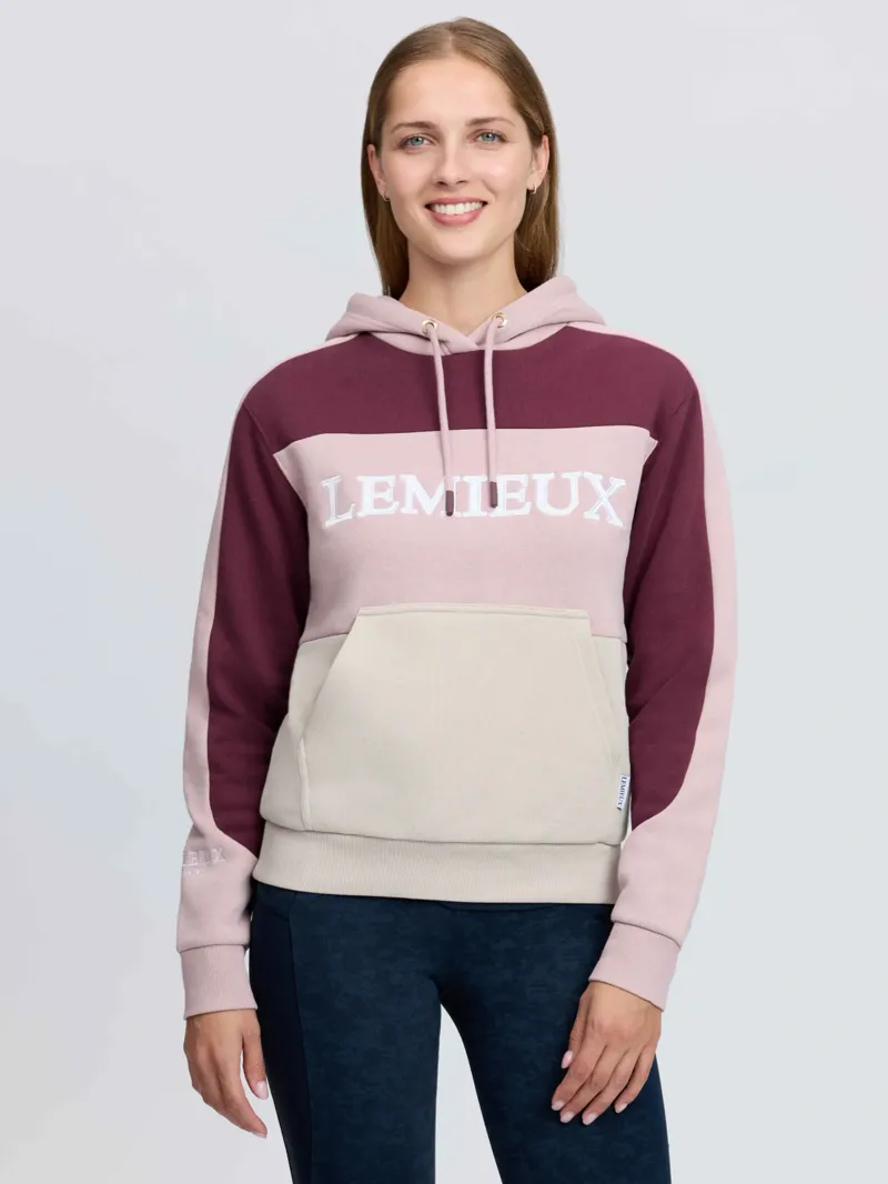 LeMieux Kadie Colour Block Hoodie - Wild Rose