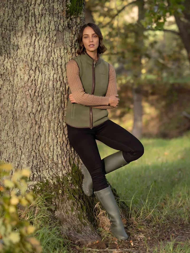 LeMieux Frankie Fleece Gilet - Willow Green-4