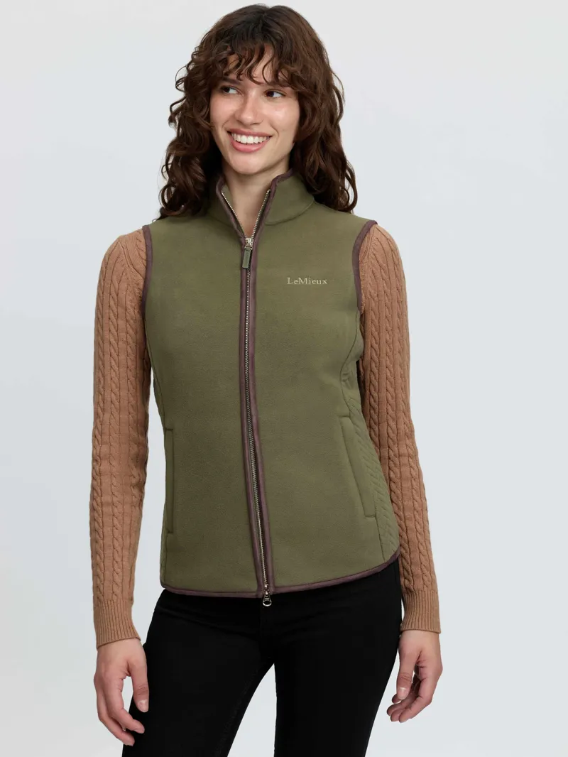 LeMieux Frankie Fleece Gilet - Willow Green