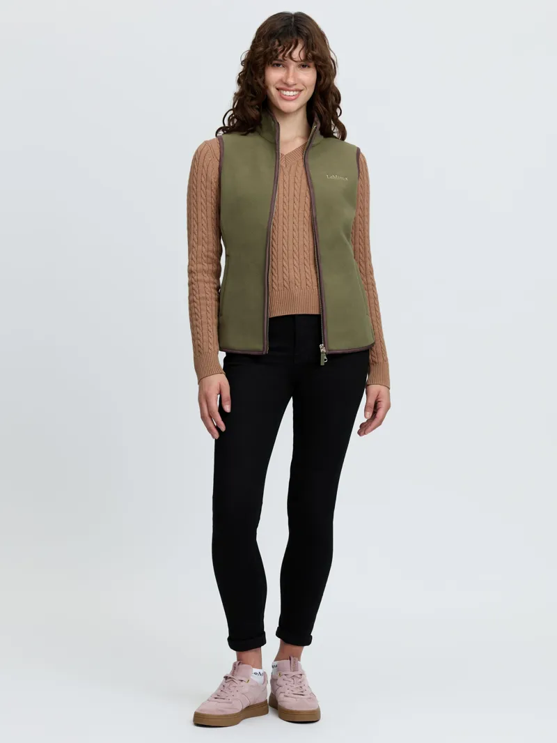 LeMieux Frankie Fleece Gilet - Willow Green-2
