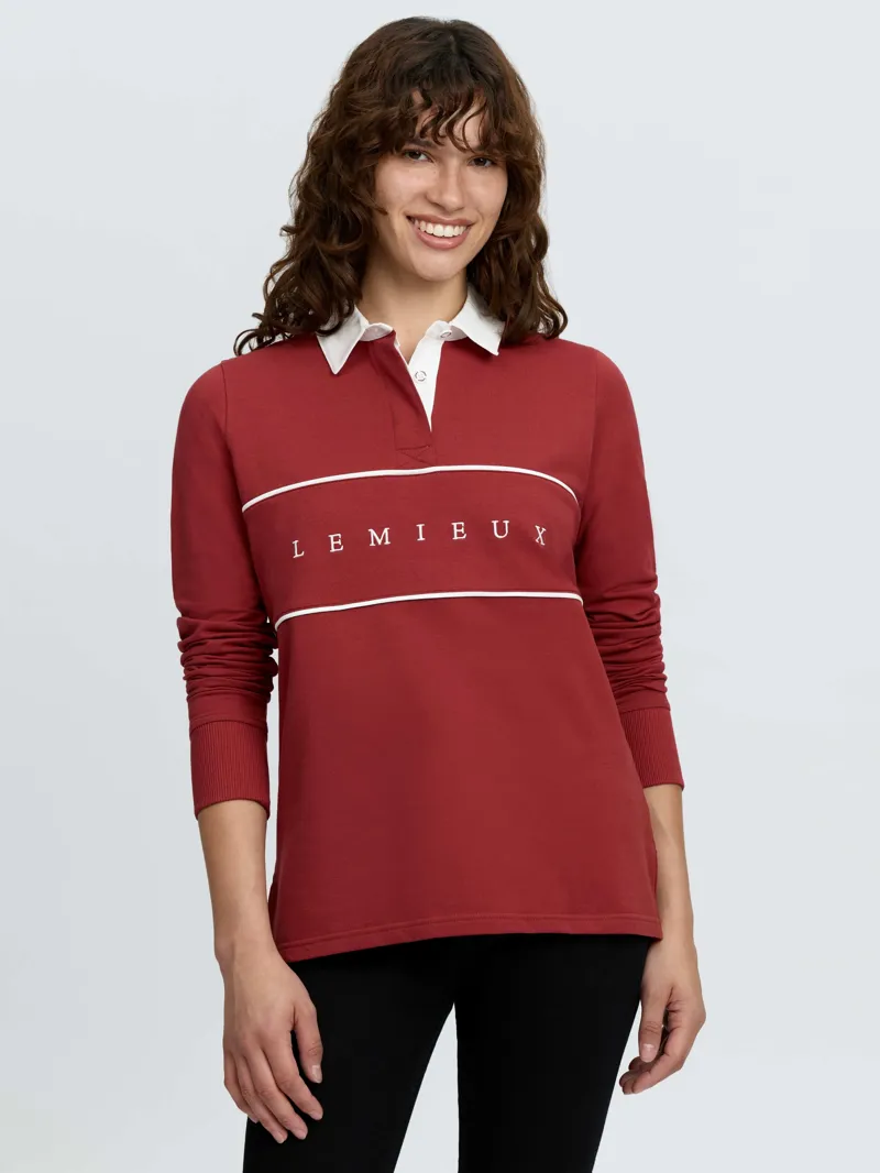 LeMieux Rochelle Rugby Shirt - Russet-1