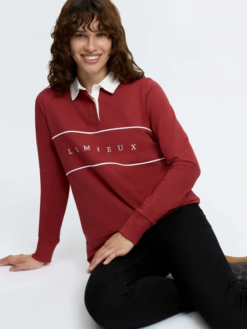 LeMieux Rochelle Rugby Shirt - Russet-5