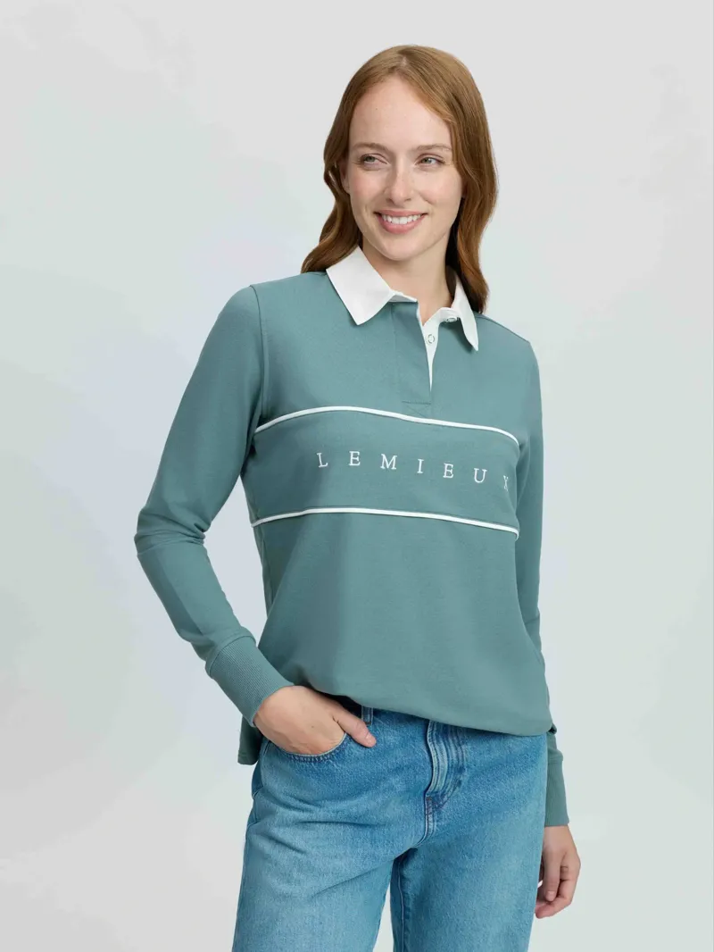 LeMieux Rochelle Rugby Shirt - Aloe-1