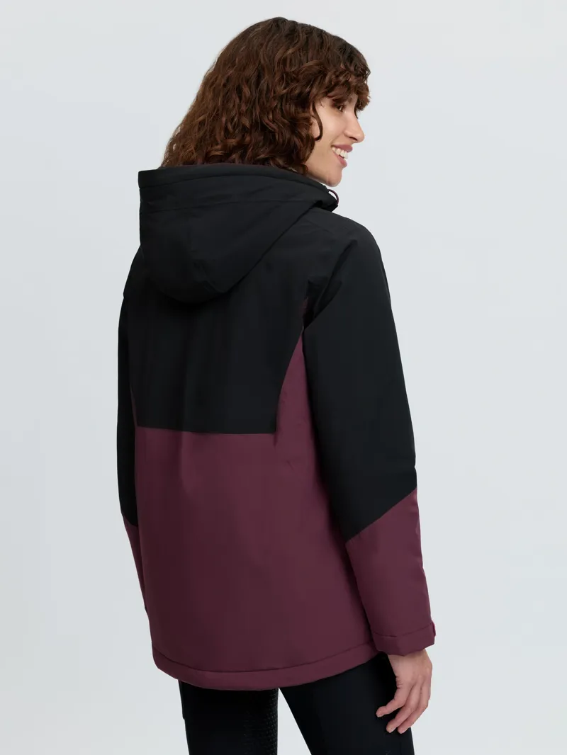 LeMieux Phoebe Half Zip Waterproof Anorak - Black/Bramble-2