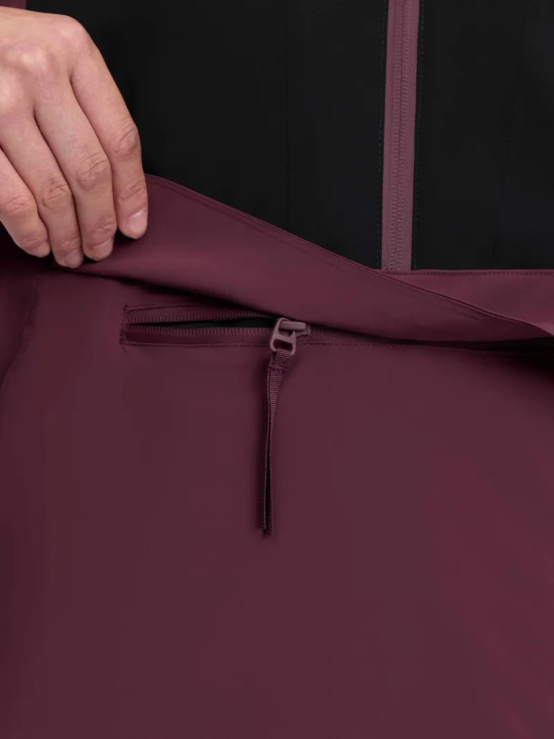 LeMieux Phoebe Half Zip Waterproof Anorak - Black/Bramble-5