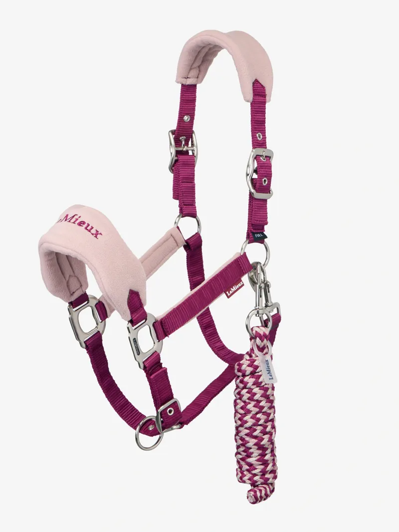 LeMieux Vogue Headcollar and Leadrope - Blackberry