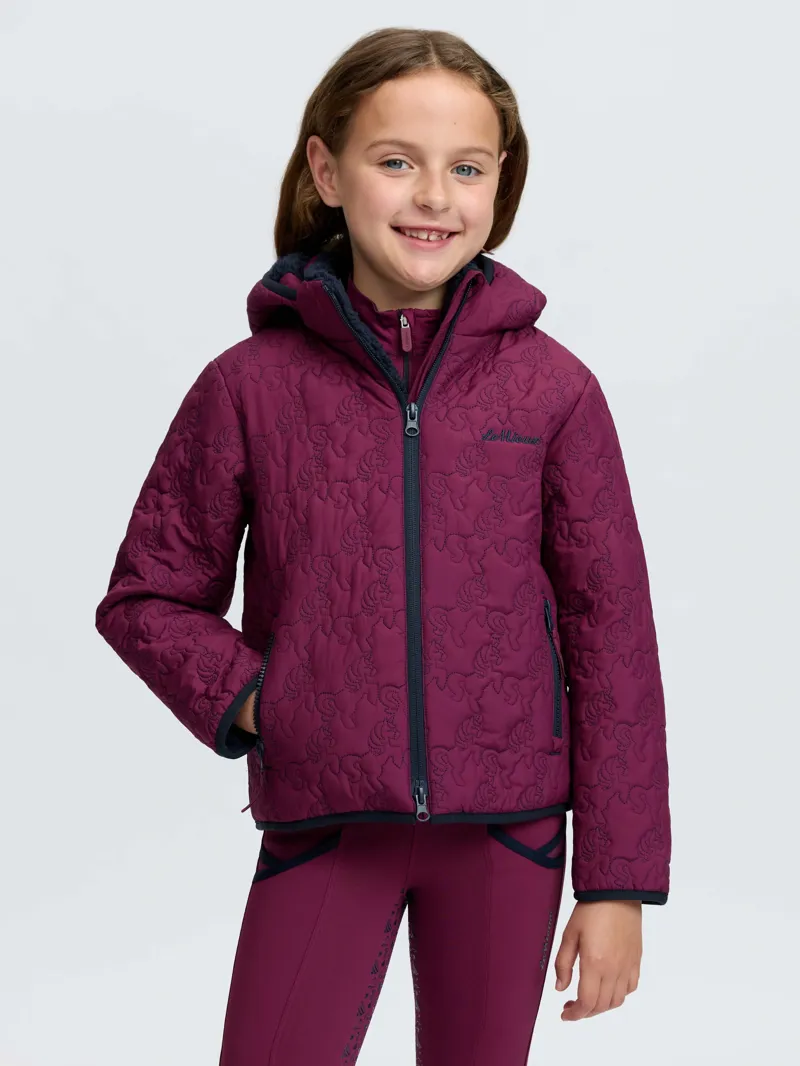 LeMieux Mini Lola Quilted Jacket - Blackberry