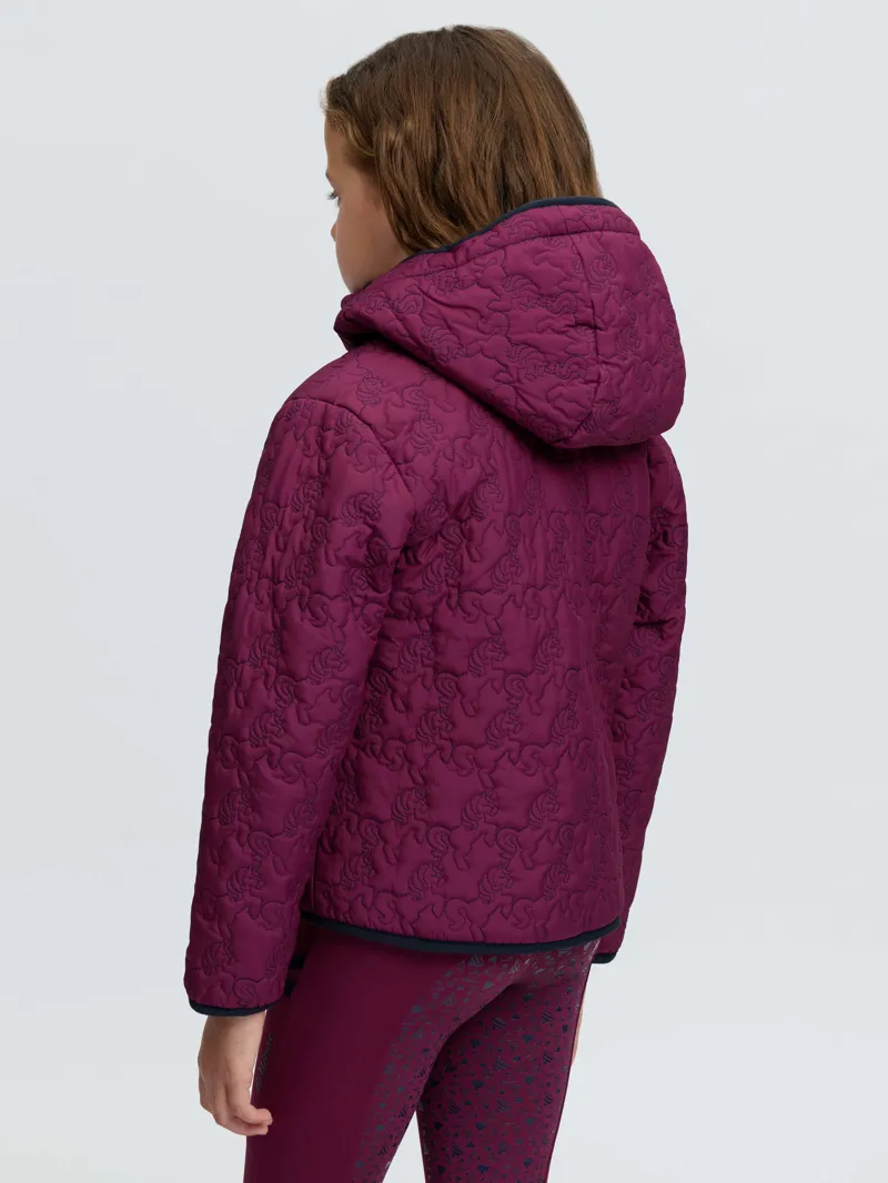 LeMieux Mini Lola Quilted Jacket - Blackberry-1