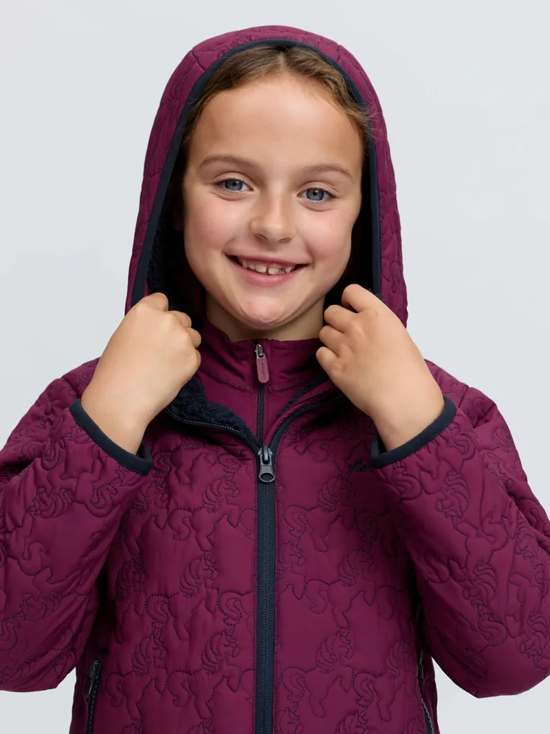 LeMieux Mini Lola Quilted Jacket - Blackberry-3