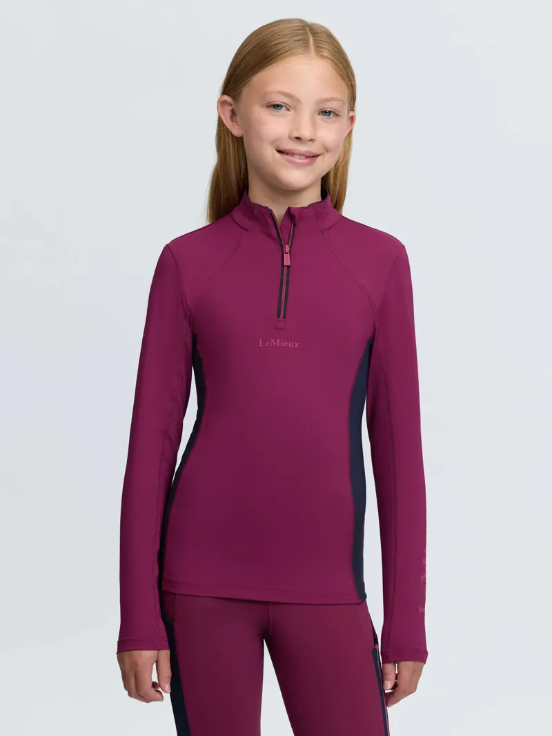 LeMieux Young Rider Classique Base Layer - Blackberry
