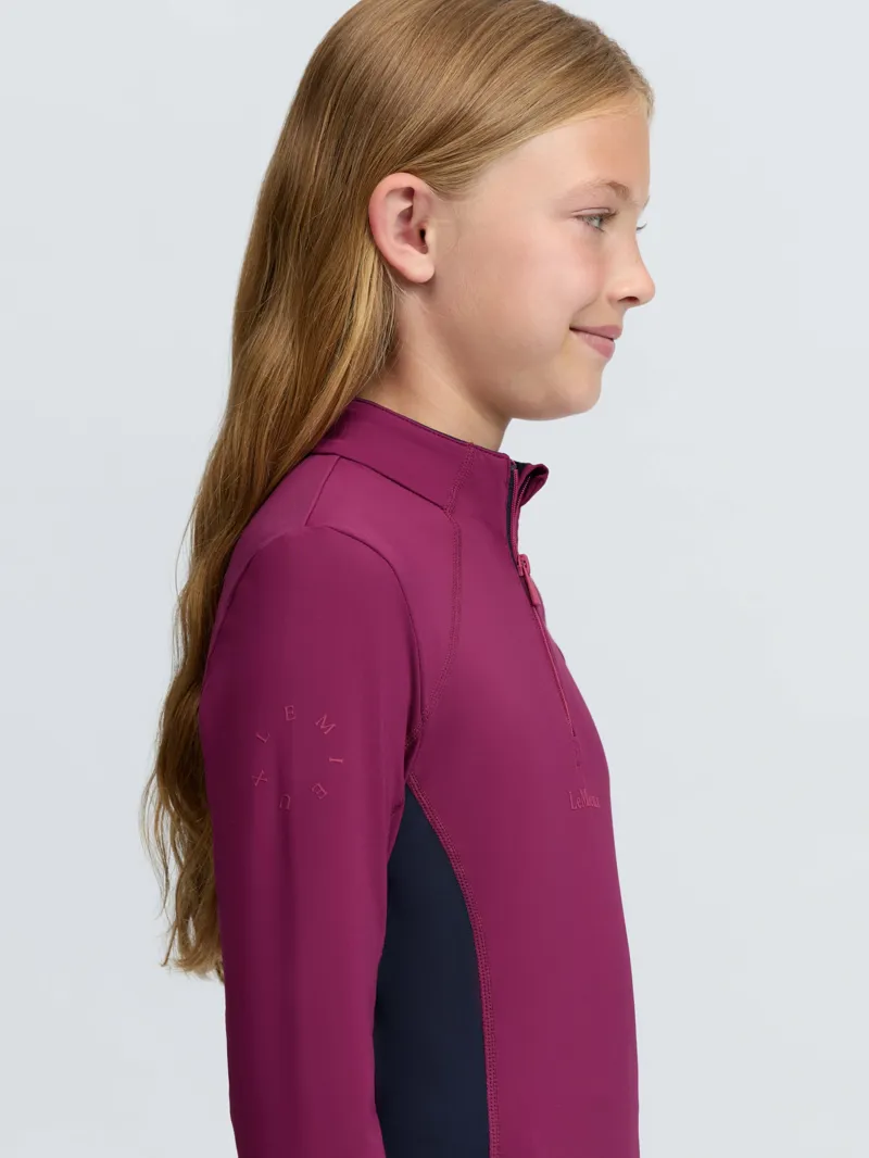 LeMieux Young Rider Classique Base Layer - Blackberry-2