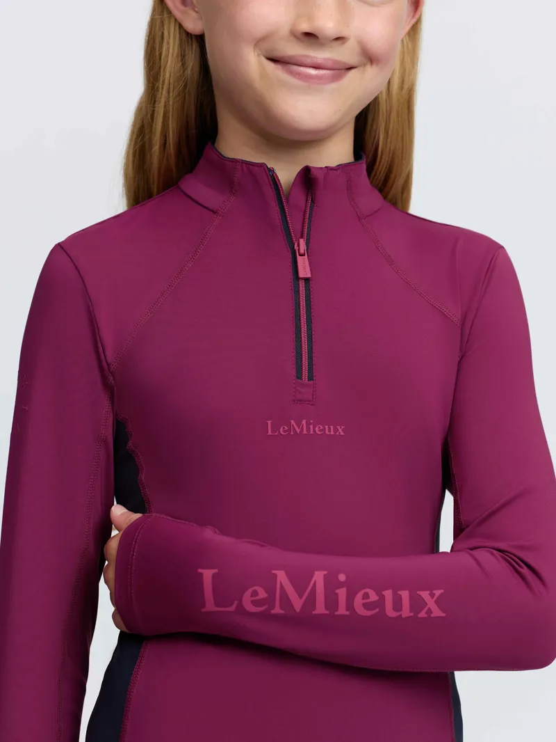 LeMieux Young Rider Classique Base Layer - Blackberry-3
