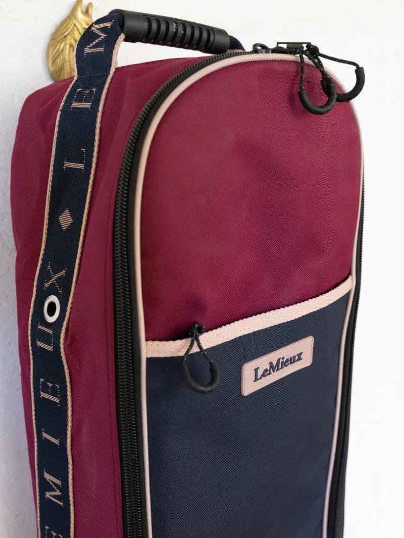 LeMieux Anatomical Bridle Bag - Blackberry-2