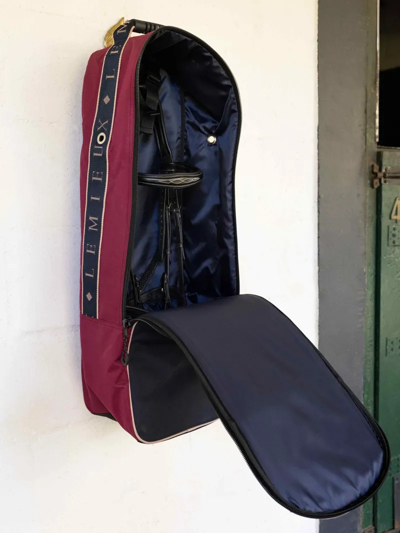 LeMieux Anatomical Bridle Bag - Blackberry-3