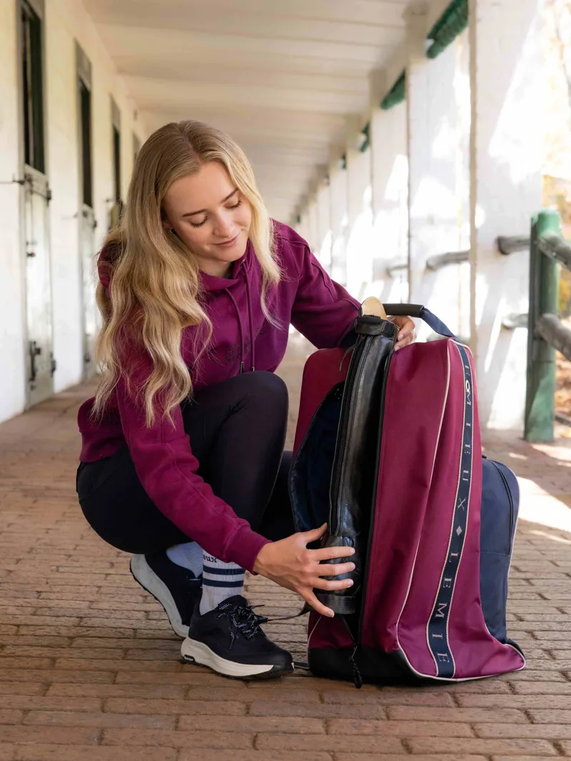 LeMieux Boot and Hat Bag - Blackberry-1