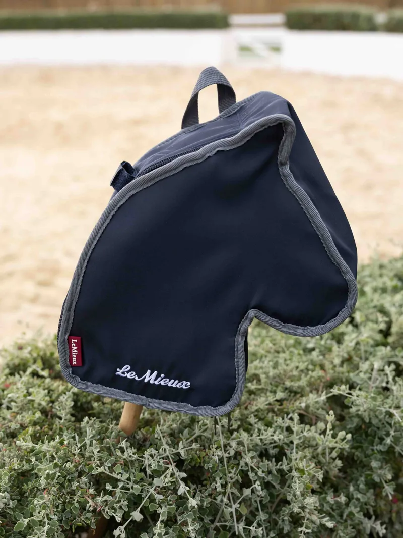 LeMieux Hobby Horse Mini Carry Bag Backpack- Navy-2