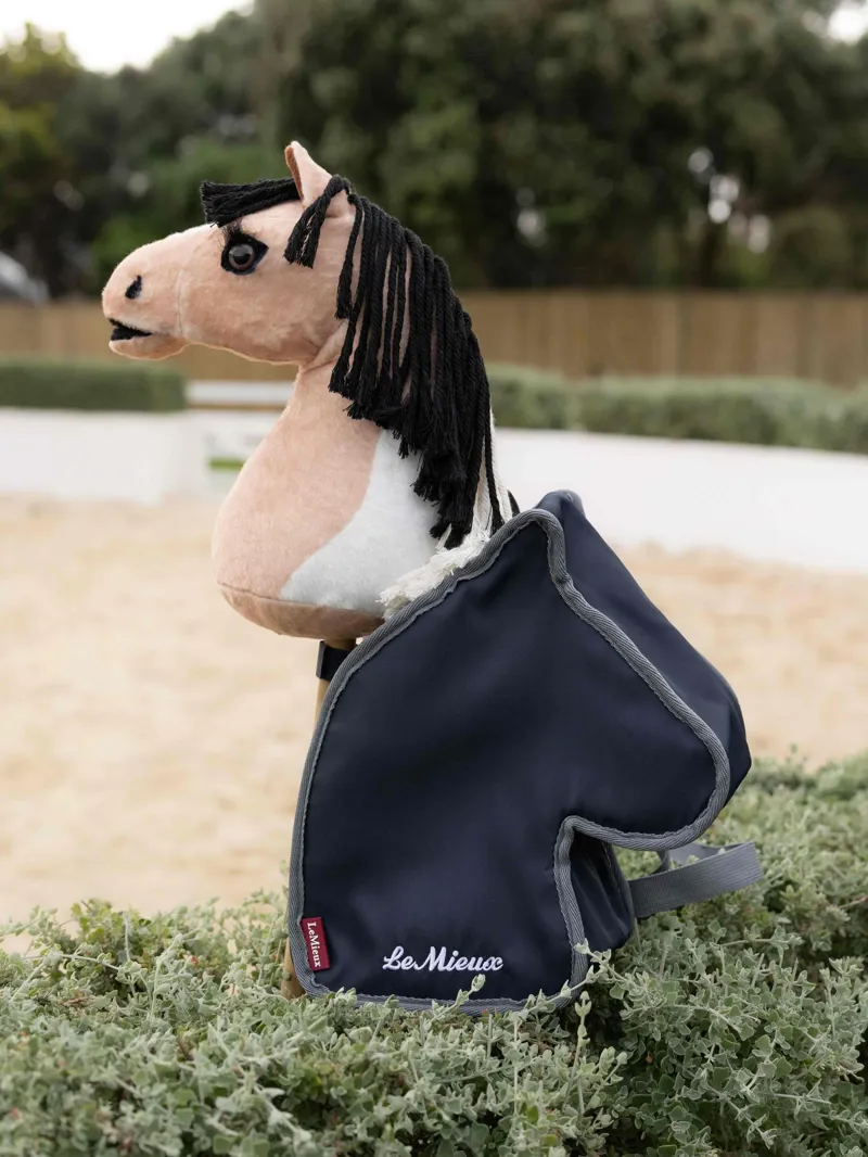 LeMieux Hobby Horse Mini Carry Bag Backpack- Navy-3