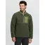LeMieux Mens Borg Half Zip Sweat - Olive
