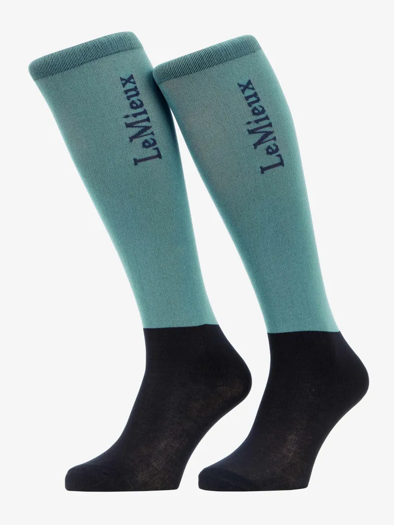 LeMieux Competition Socks 2 Pack - Aloe