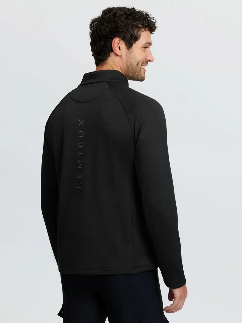 LeMieux Mens Quarter Zip Mid Layer - Black-1