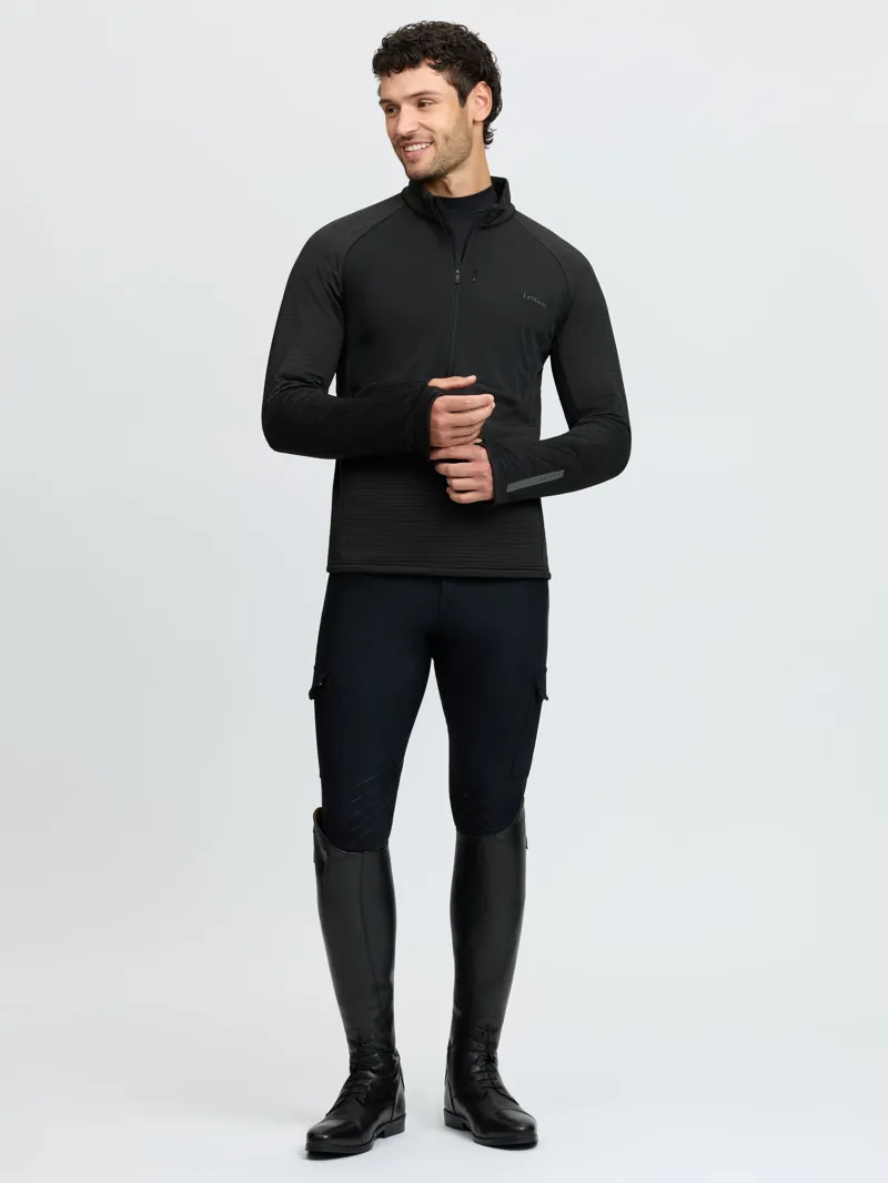 LeMieux Mens Quarter Zip Mid Layer - Black-4