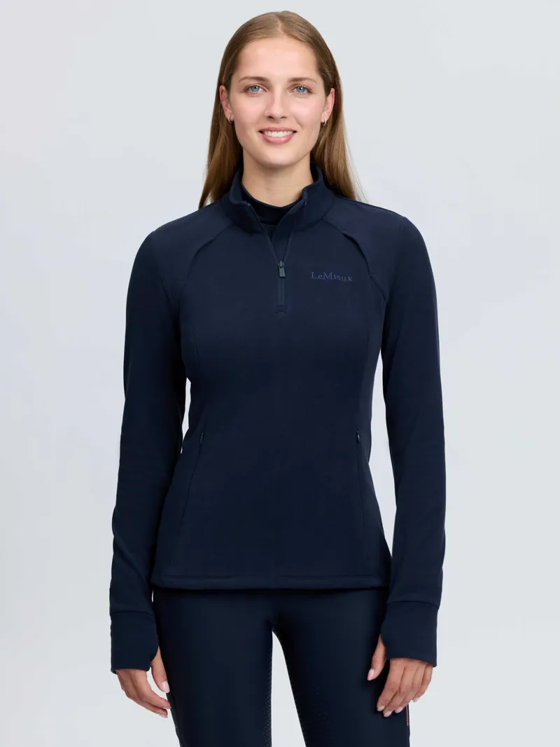 LeMieux Frances Quarter Zip Fleece - Navy
