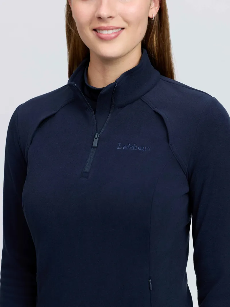 LeMieux Frances Quarter Zip Fleece - Navy-2