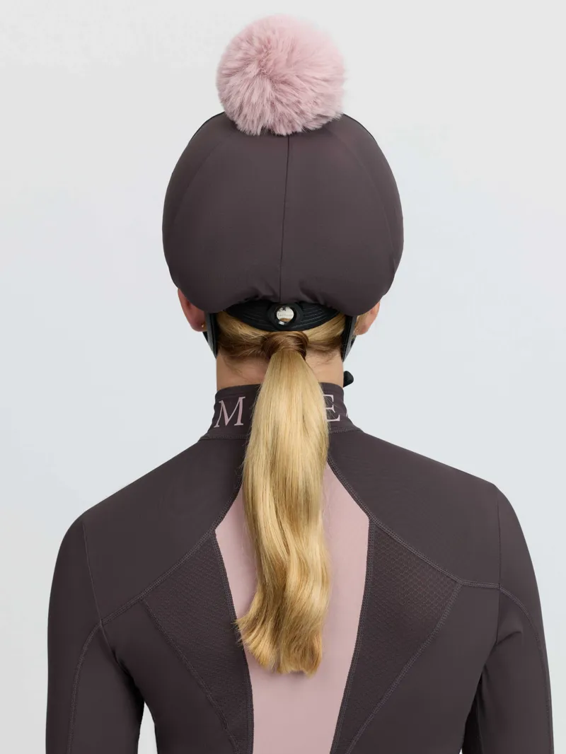 LeMieux Classique Pom Hat Silk - Cocoa-2