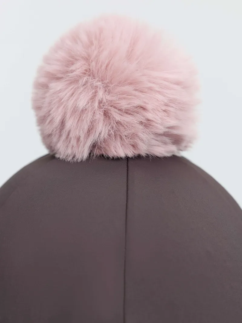 LeMieux Classique Pom Hat Silk - Cocoa-3