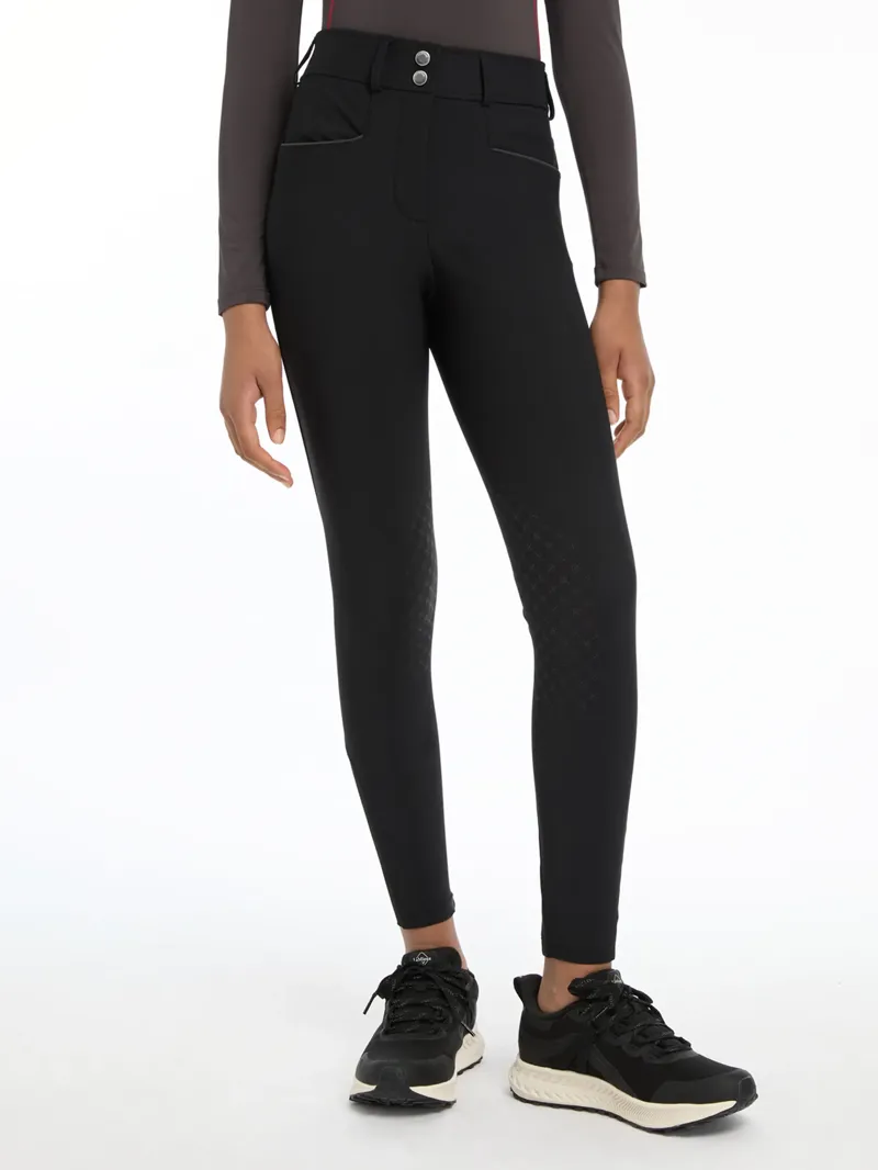 LeMieux Young Rider Izzy Knee Grip Breeches - Black