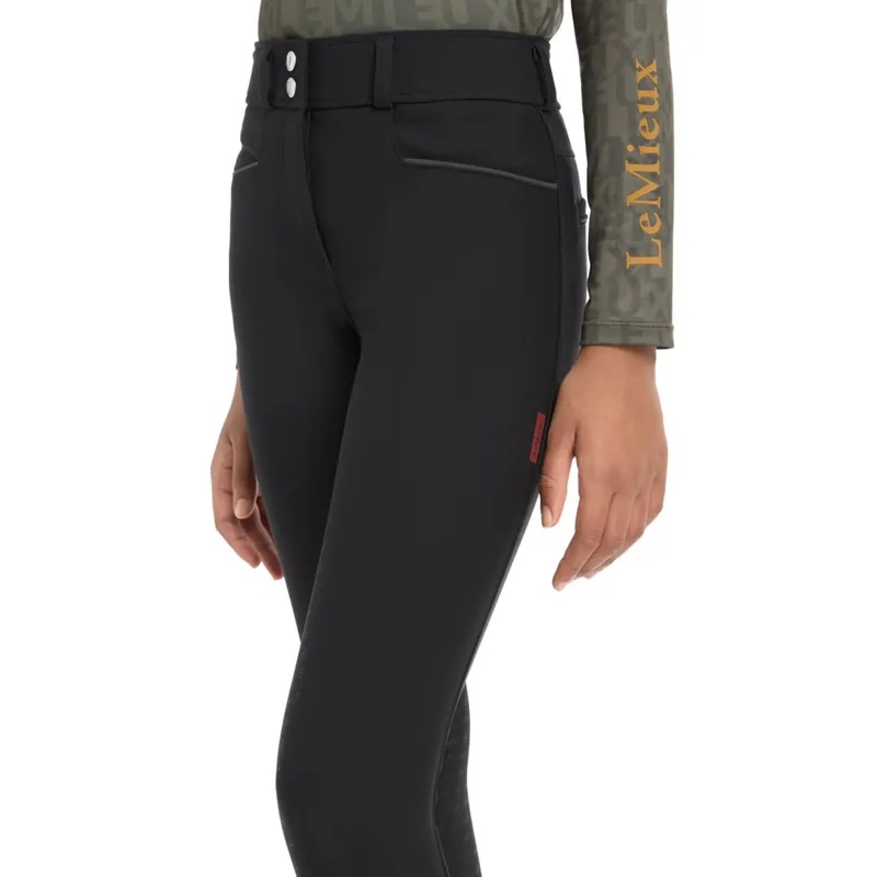 LeMieux Young Rider Izzy Full Seat Breeches - Black-2